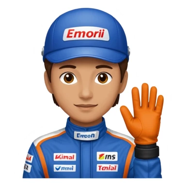  Race Driver with Gloves sticker