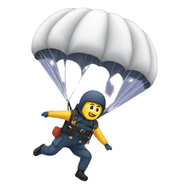 A man Parachuting  sticker
