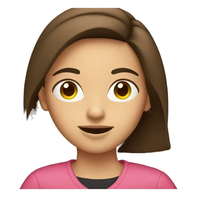 Brunette girl driving a car sticker