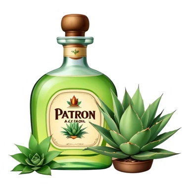 Patron alcohol bottle  sticker