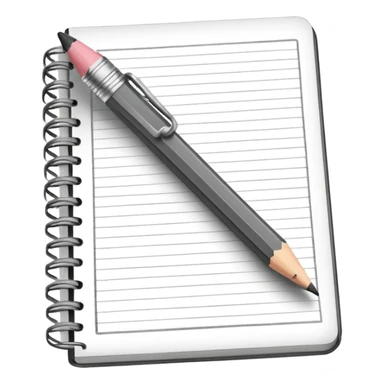 a pencil drawing in a notebook  sticker