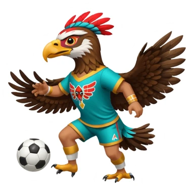 aguila azteca çque juega futbol sticker