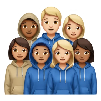 hoodied group sticker