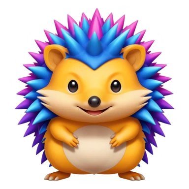 Hedgehog Fakémon-Pokémon-fusion sticker