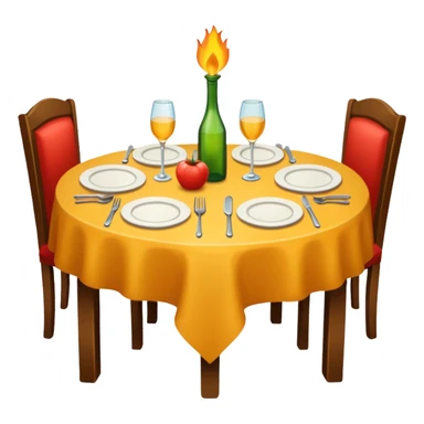 dinner table sticker