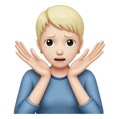 A person strangling themselves with their hands  sticker