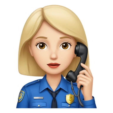 White lady calling police sticker