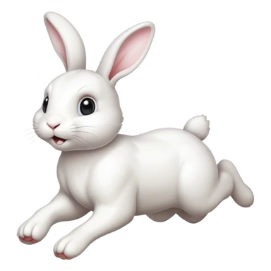 Bunny running sticker