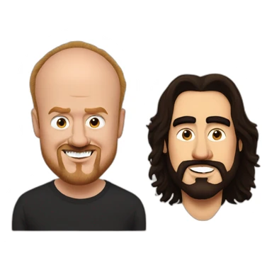 Louis C.K. And Russell Brand winking sticker