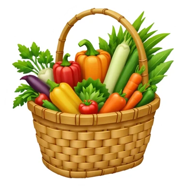  bamboo-basket vegetable sticker