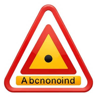 attention stop danger!! sticker