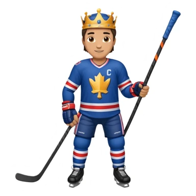 King Hockey player full body sticker