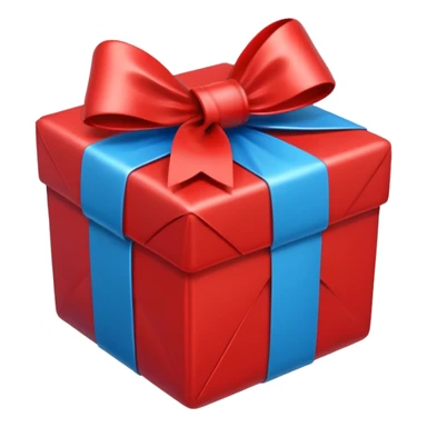 red and blue gift emoji sticker