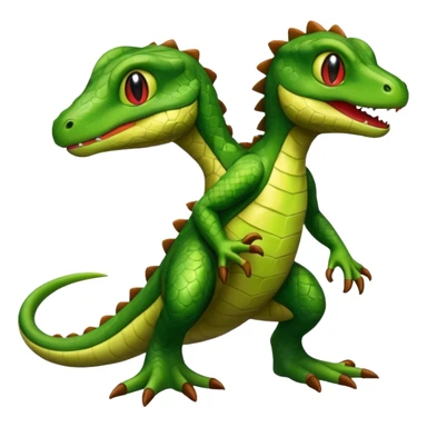 Grovyle-Treecko-hybrid-Fakémon-creature (full body) sticker