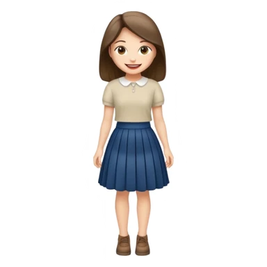 Jennie full body in skirt sticker
