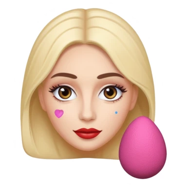 Miriana of eurovisión 2025 the face in a beauty blender sticker