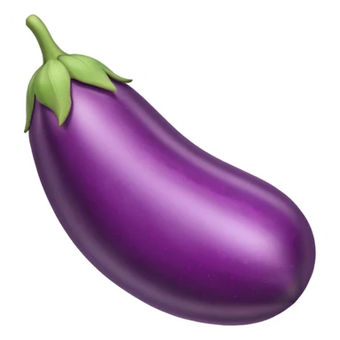 Eggplant with pink hearts circling it sticker