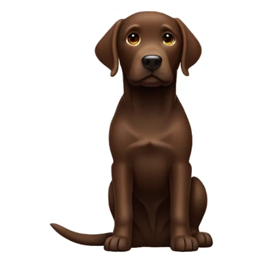 Brown Labrador retriever sticker