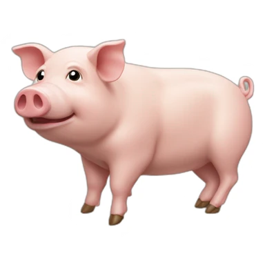 Cochon qui nage sticker