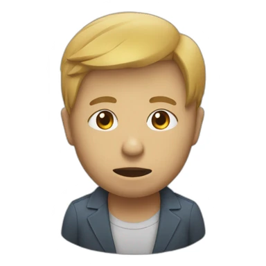 un mec qui pleure sticker