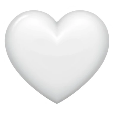 I want a white heart in heart a H sticker