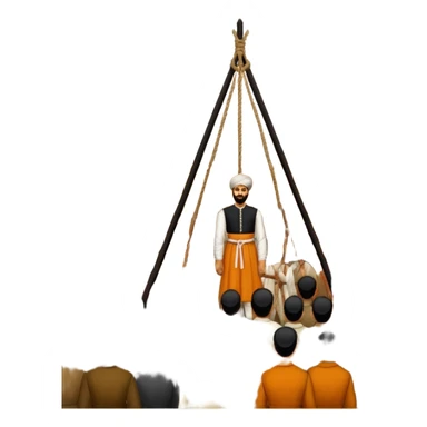 16th century execution letter india sticker