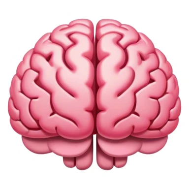 A ** pink human brain** with a energy energy beam of thought around it s... radiating loving thoughts while it rewires itself hearts  sticker