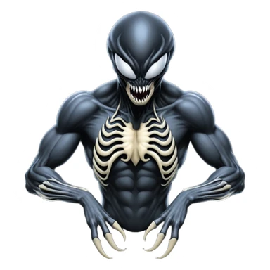 Xenomorph-Venom-fusion sticker