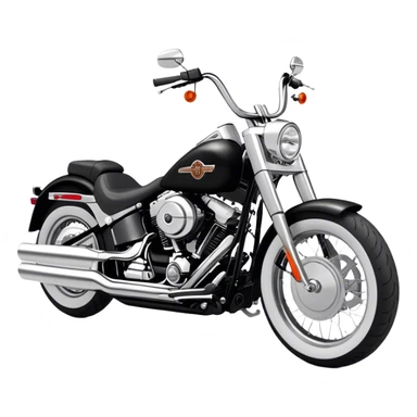 Harley-Davidson Cruiser - Harley-Davidson Softail (Model Year: 2021) (Iconic colour: Black) sticker