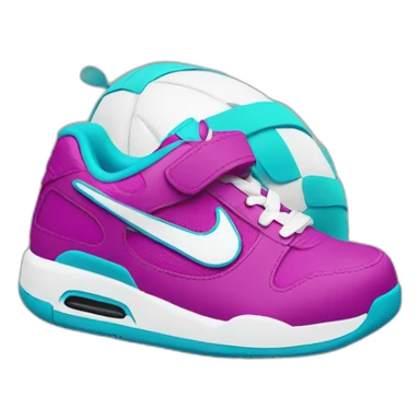 Nike fusion avec ballon de basket sticker