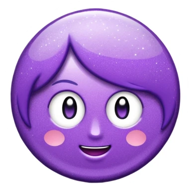 glitter purple and cian pin office sticker