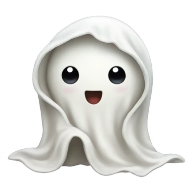 Cute cosy ghost sticker