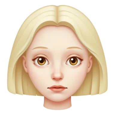 Girl with swollen face  sticker