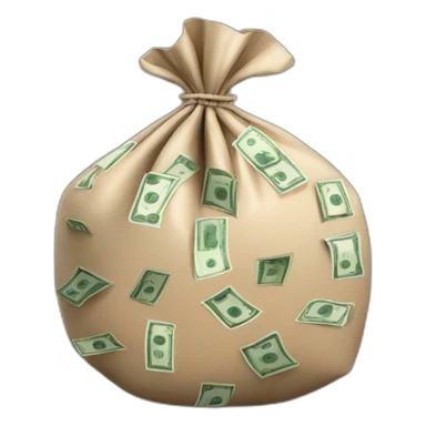 overloaded money bag sticker