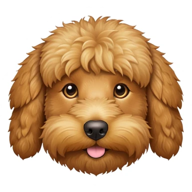 Golden doodle face sticker