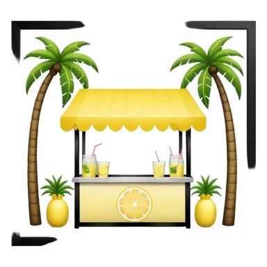  lemonade stall with palm trees sticker