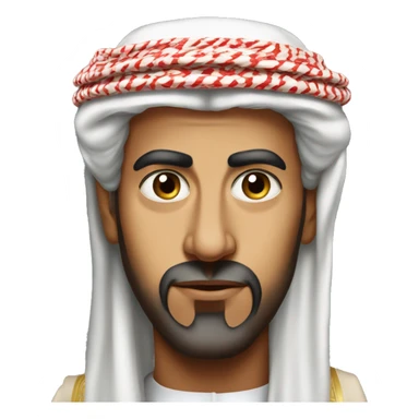 photorealistic  Faisal King of Saudi Arabia serious sticker