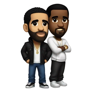 Drake and diddy sticker
