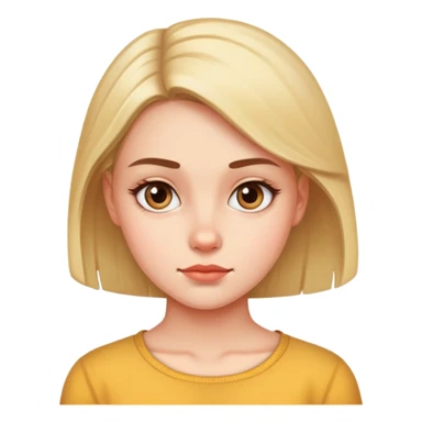 Girl giving a side eye sticker