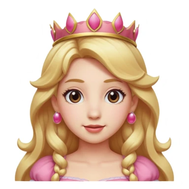 Princess peach head sticker