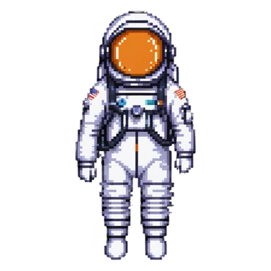 cosmonaut in space suit sticker