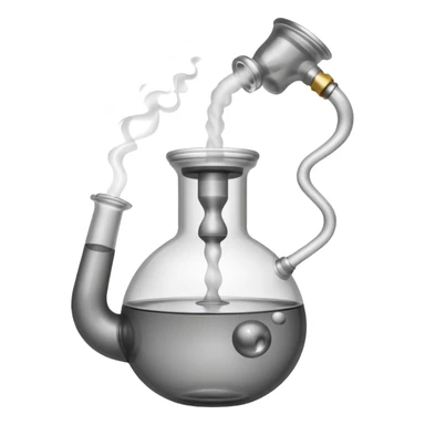 Bong with smoke sticker