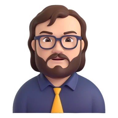 Jack Black as Steve from the Minecraft movie sticker