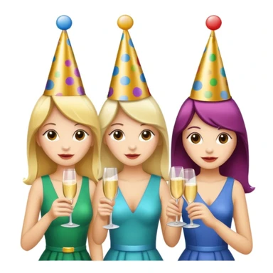 girls party in club sticker