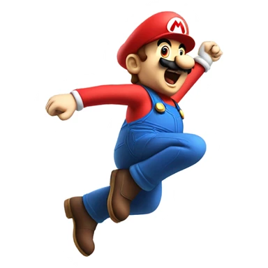 Mario from Mario 64 sticker