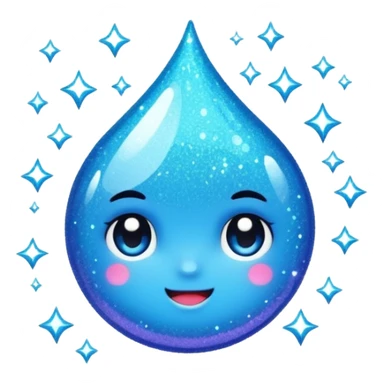  sparkling shiny glitter, with bright sparkles and shimmering particles, simple cute cartoon style sticker