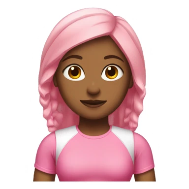 gym girl with pink set outfit sticker