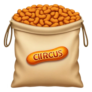 Bag of circus peanuts sticker