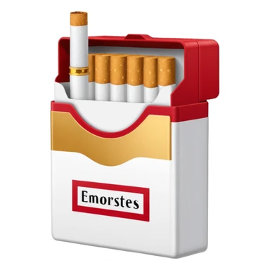 A pack of cigarettes sticker