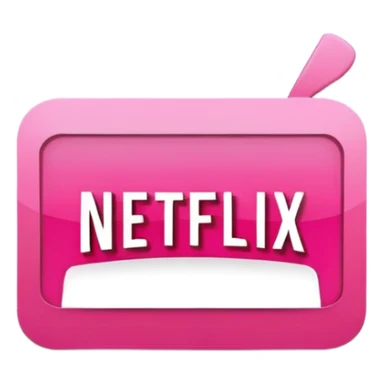 Pink netflix sticker